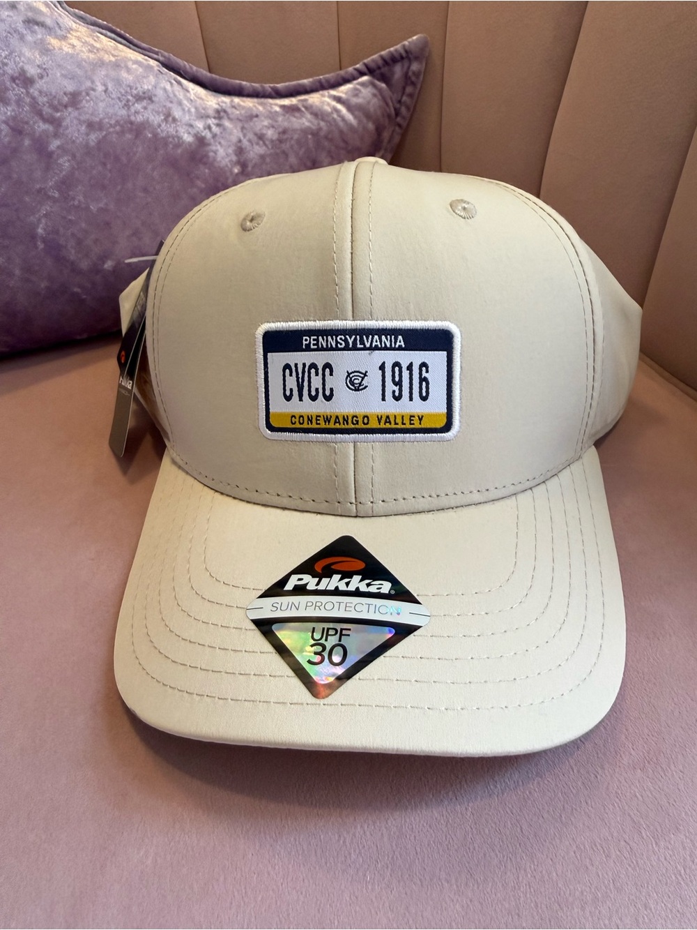 Pukka Beige Conewango Valley CVCC 1916 Baseball Cap